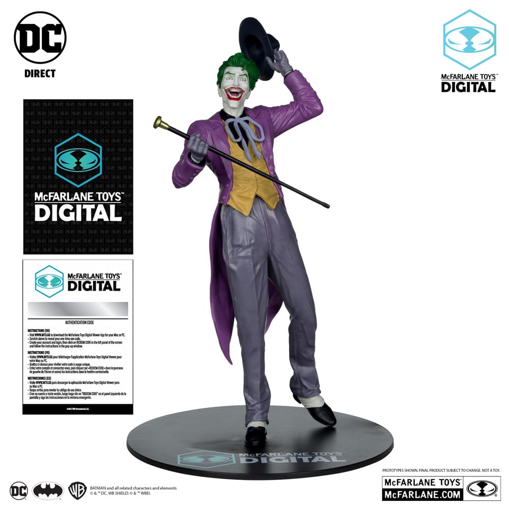 DC Direct PVC Statue 1/6 The Joker by Jason Fabok (McFarlane Digital) 29 cm Verpackung minimal eingerissen
