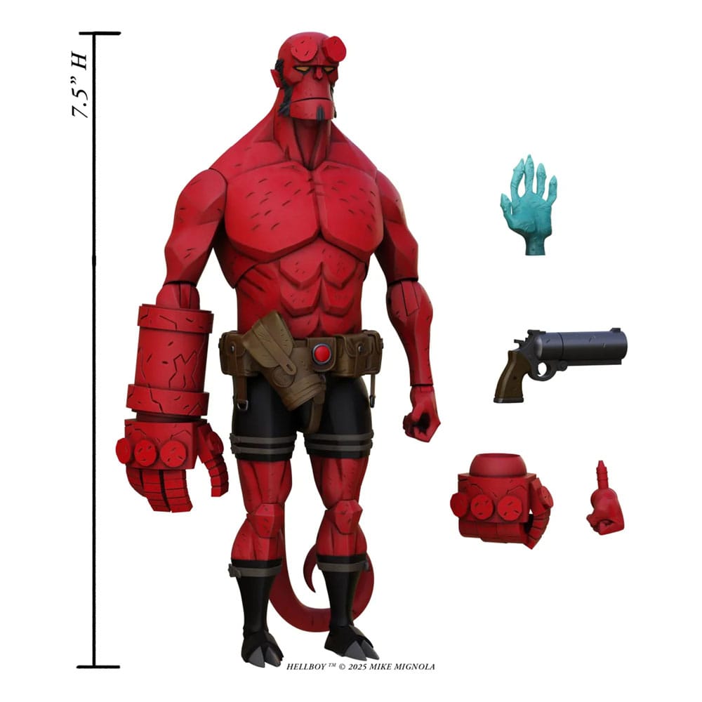 Hellboy Actionfiguren Hellboy 19 cm + Lobster Johnson 17 cm + Gruagach 11 cm PRE-ORDER
