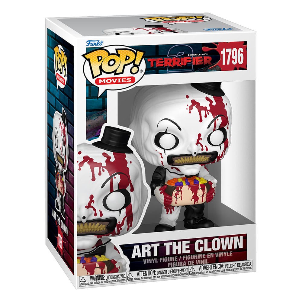 Terrifier 2 POP! Movies Vinyl Figur Art the Clown with Candy Filled Head 9 cm