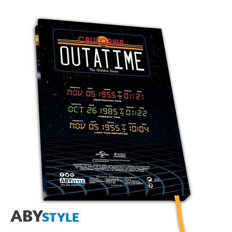 Back to the Future Notizbuch A5 "DeLorean"