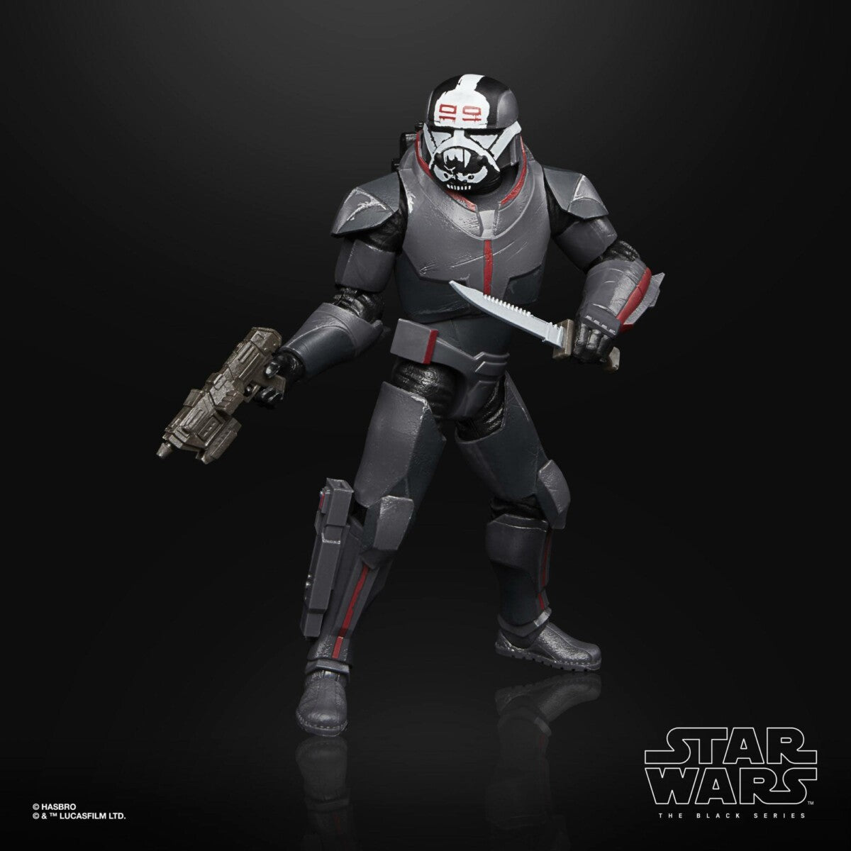 Star Wars The Bad Batch Black Series Deluxe Actionfigur 2021 Wrecker 15 cm Ein Klebestreifen der Verpackung (unten) durchgerissen