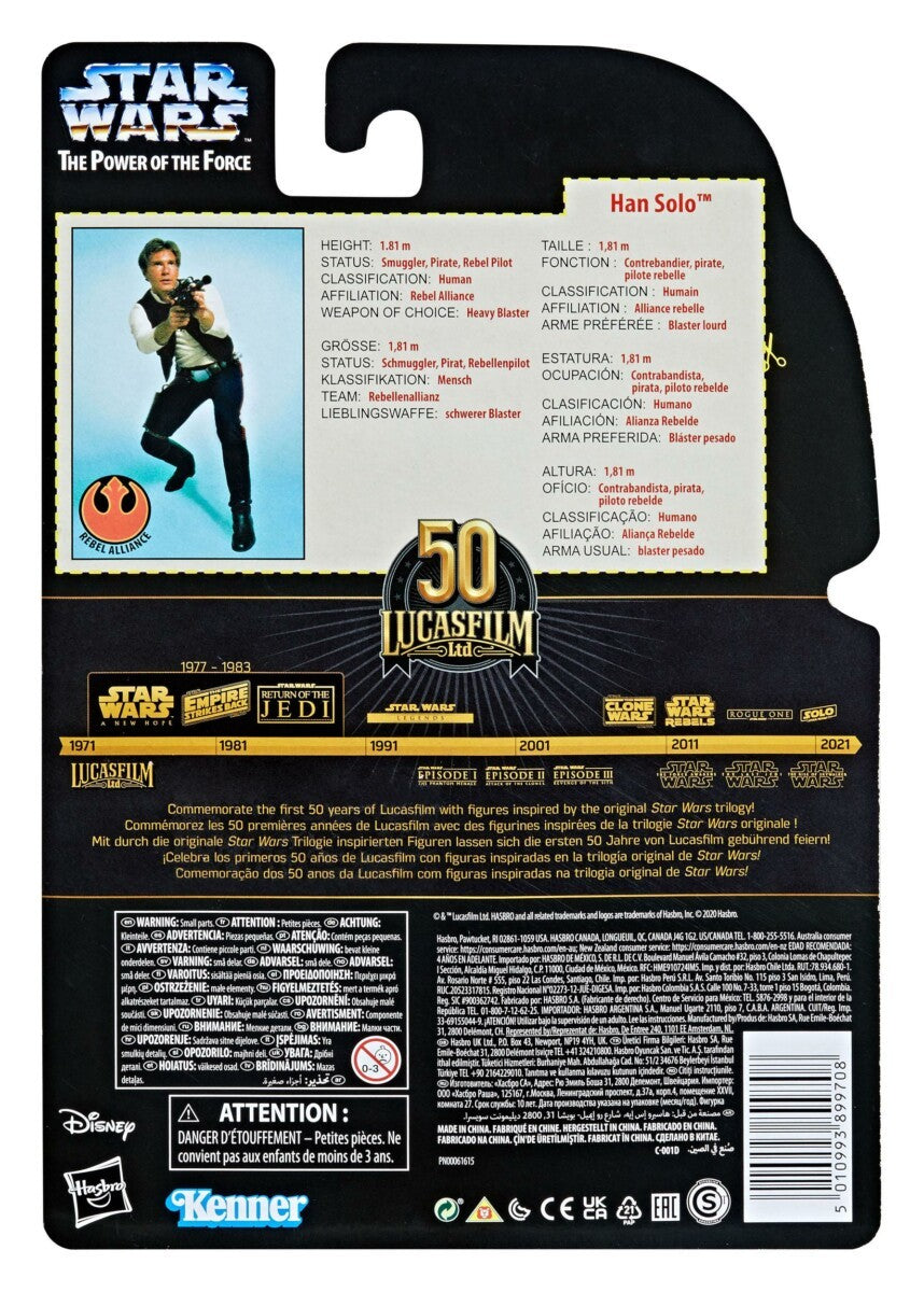 Star Wars Black Series The Power of the Force Actionfigur 2021 Han Solo Exclusive 15 cm