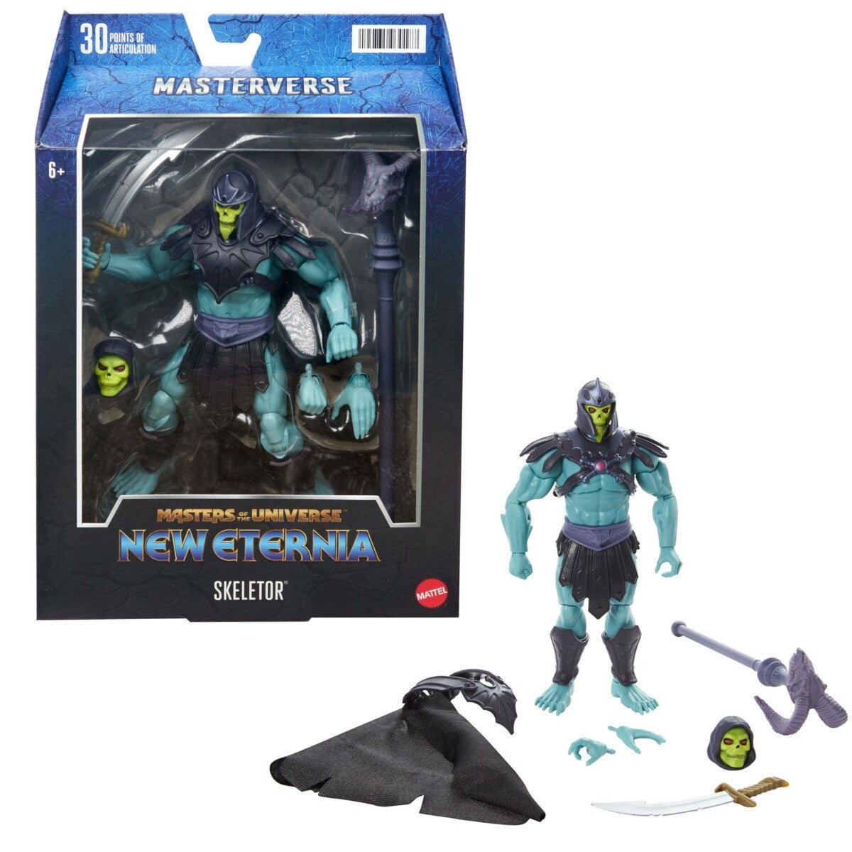 Masters of the Universe New Eternia Masterverse Actionfigur 2022 Barbarian Skeletor 18 cm