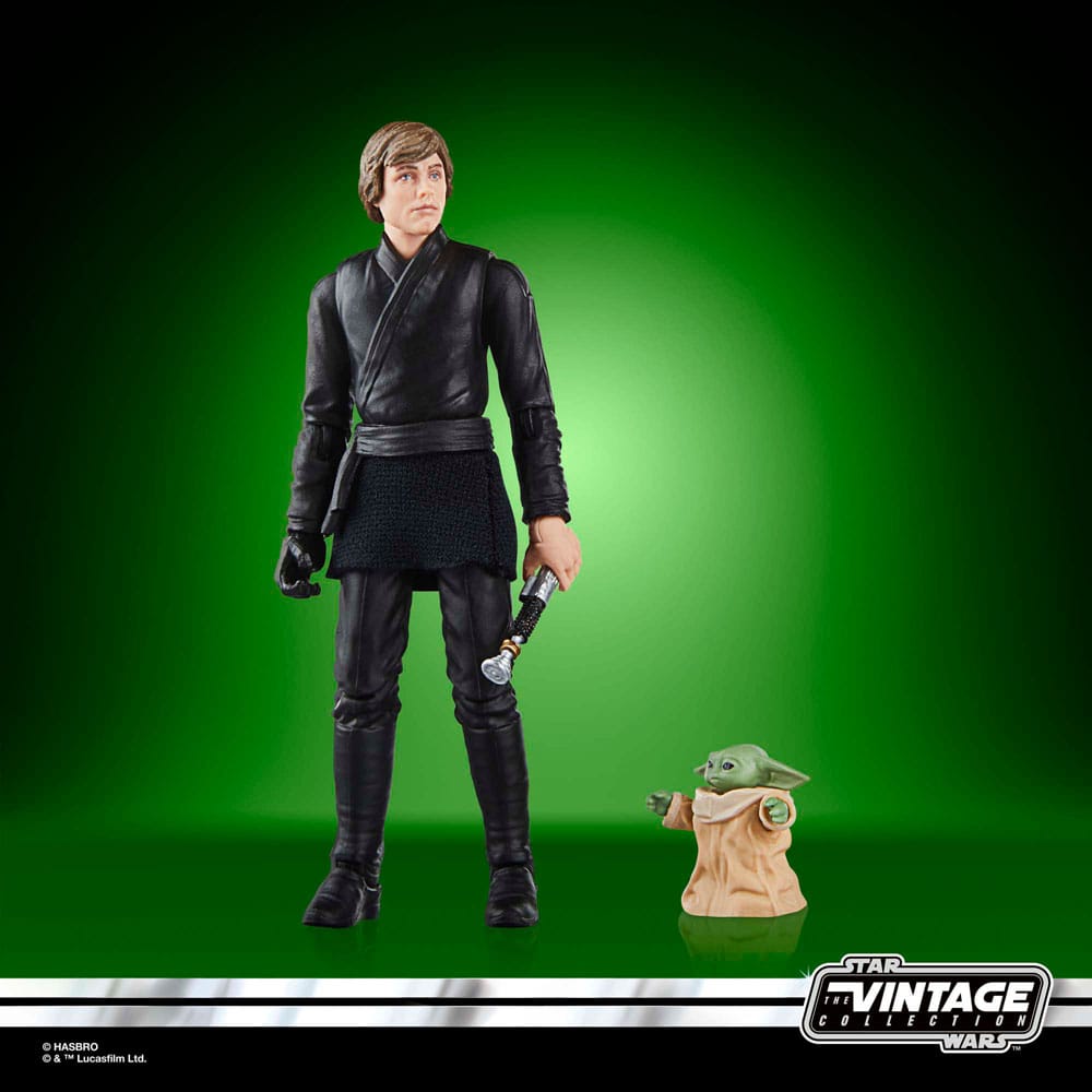 Star Wars: The Book of Boba Fett Vintage Collection Actionfiguren Luke Skywalker und Grogu 10 cm