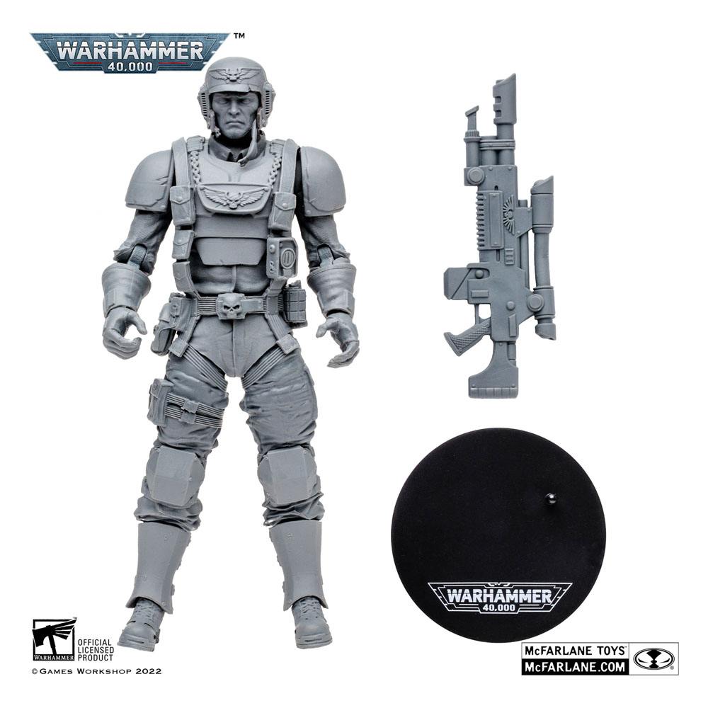 Veteran Guardsman Warhammer 40k: Darktide Actionfigur (Artist Proof) 18 cm Verpackung leicht beschädigt